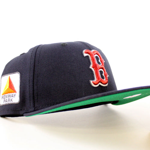 Boston Red Sox CITGO Fenway Park New Era 59Fifty Fitted Hat (Navy and Green Under Brim)
