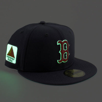 Boston Red Sox CITGO Fenway Park New Era 59Fifty Fitted Hat (Navy and Green Under Brim)