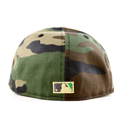 Boston Red Sox Fenway 1999 All Star Game New Era 59Fifty Fitted Hat (WoodLand Camo White Green Under Brim)