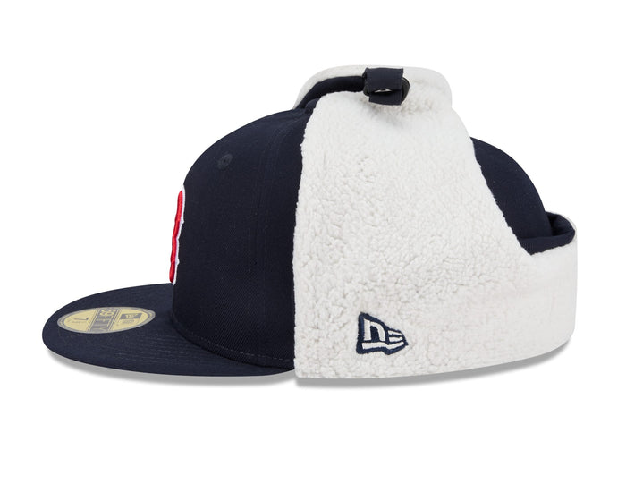 This is a Boston Red Sox MLB Classic Navy Dogear 59FIFTY Fitted Cap 6