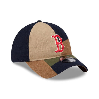 This is a Boston Red Sox MLB Patchwork Open Brown 9TWENTY Adjustable Cap 4