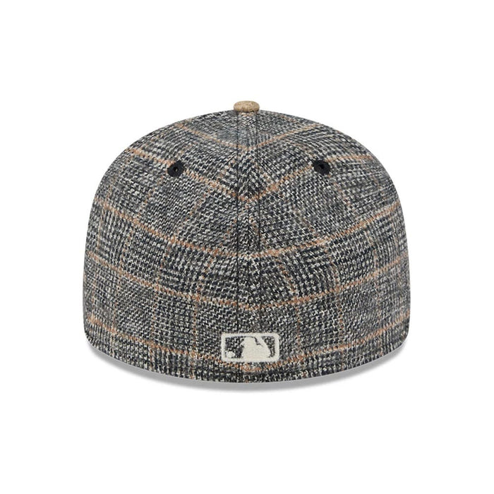 This is a Boston Red Sox MLB Vintage Tweed Open Blue Retro Crown 59FIFTY Fitted Cap 7