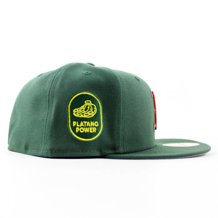 Boston Red Sox Platanos Power New Era 59Fifty Fitted Hat (Mountain Green Gray Under Brim)