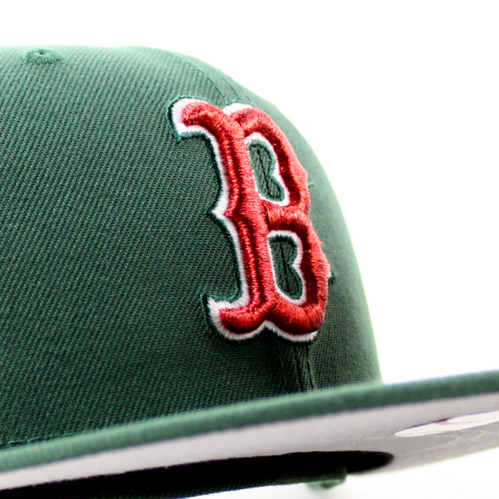 Boston Red Sox Platanos Power New Era 59Fifty Fitted Hat (Mountain Green Gray Under Brim)