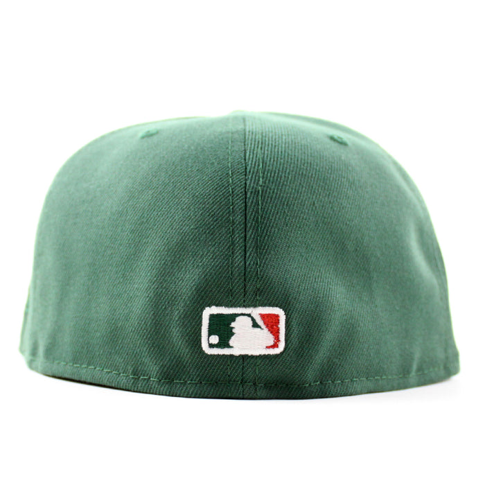Boston Red Sox Platanos Power New Era 59Fifty Fitted Hat (Mountain Green Gray Under Brim)