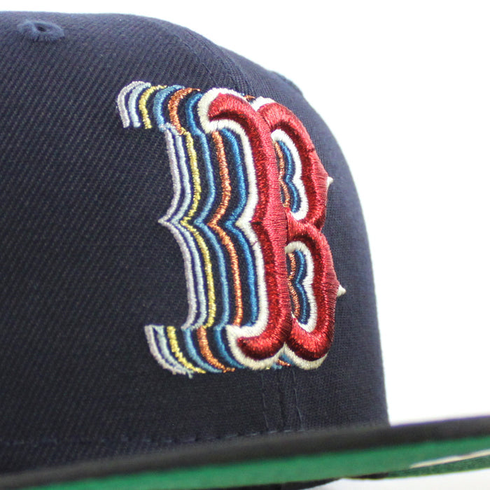 Boston Redsox 1999 All Star Game New Era 59Fifty Fitted Hat (Navy Black Tonal Green Under Brim)
