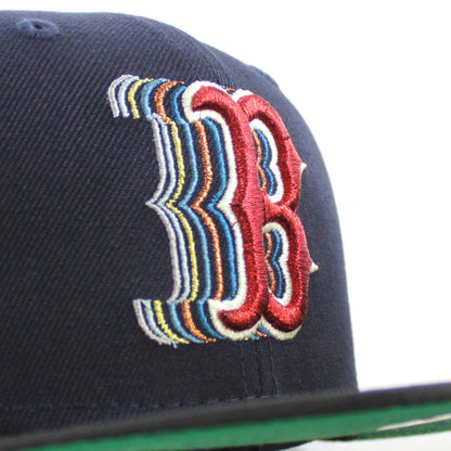 Boston Redsox 1999 All Star Game New Era 59Fifty Fitted Hat (Navy Black Tonal Green Under Brim)