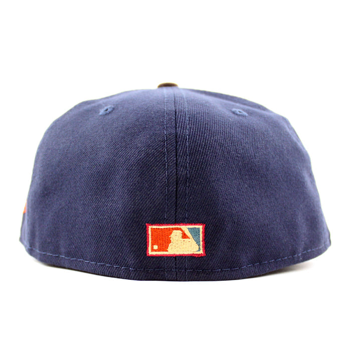 Boston Redsox WORLD SERIES CHAMPIONS 2004 New Era 59Fifty Fitted Hat (NAVY BURNT WOOD PINE NEEDLE GREEN Under Brim)