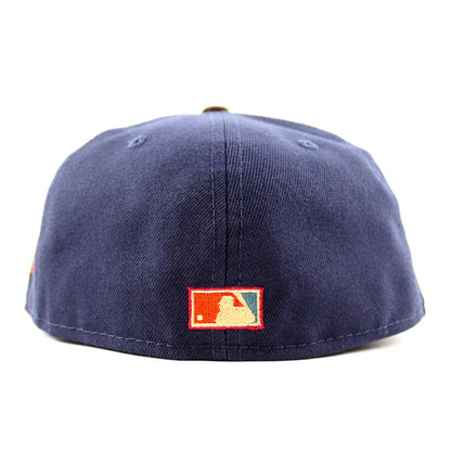 Boston Redsox WORLD SERIES CHAMPIONS 2004 New Era 59Fifty Fitted Hat (NAVY BURNT WOOD PINE NEEDLE GREEN Under Brim)