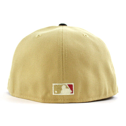 Boston Redsox WORLD SERIES CHAMPIONS 2004 New Era 59Fifty Fitted Hat (Vegas Gold Navy Gray Under Brim)