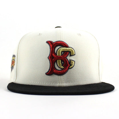 Brooklyn Cyclones Cyclones Patch New Era 59Fifty Fitted Hat (Chrome White, Black and Green Under Brim)
