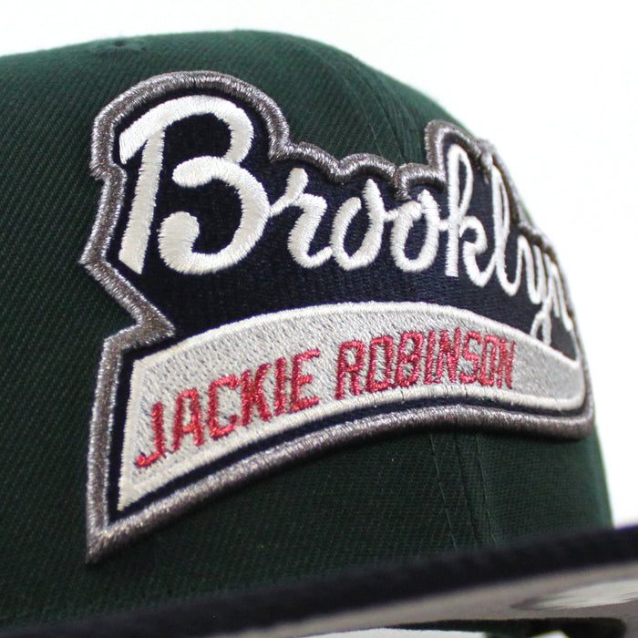 Brooklyn Dodgers 1955 World Series 59Fifty New Era Fitted Hat (Green Navy Gray Under Brim)