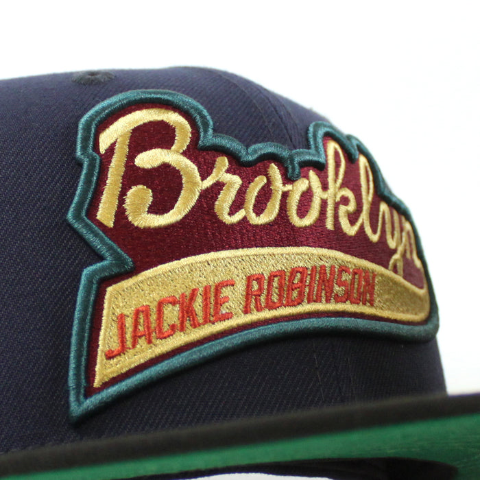 Brooklyn Dodgers 1955 World Series 59Fifty New Era Fitted Hat (Night Shift Navy Black Green Under Brim)