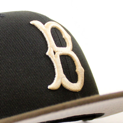 Brooklyn Dodgers 50th Anniversary 59Fifty New Era Fitted Hat (Black Walnut Gray Under Brim)