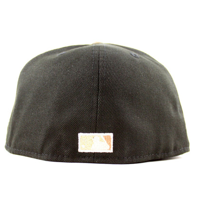 Brooklyn Dodgers 50th Anniversary 59Fifty New Era Fitted Hat (Black Walnut Gray Under Brim)