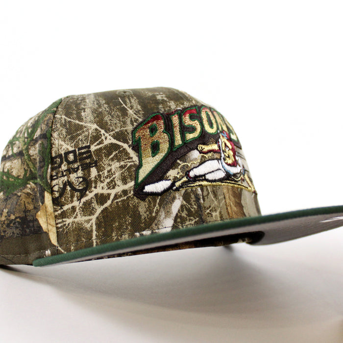 Buffalo Bisons New Era 59Fifty Fitted Hat (Real Tree Cilantro Gray Under Brim)