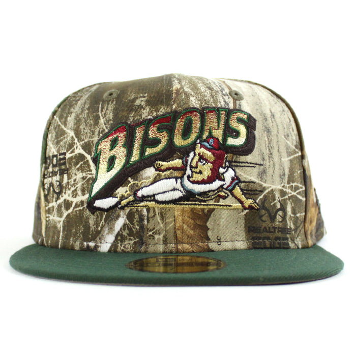 Buffalo Bisons New Era 59Fifty Fitted Hat (Real Tree Cilantro Gray Under Brim)