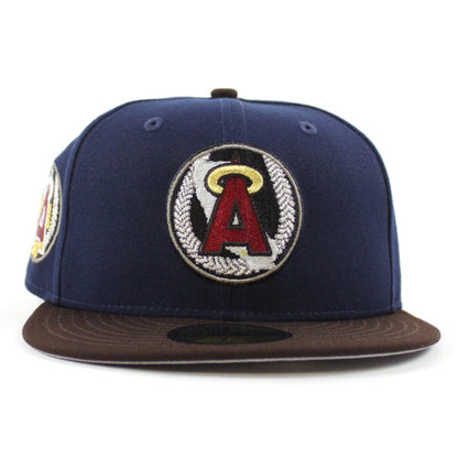 California Angels 25th Anniversary New Era 59Fifty Fitted Hat (OceanSide Burnt Wood Gray UNDER BRIM)