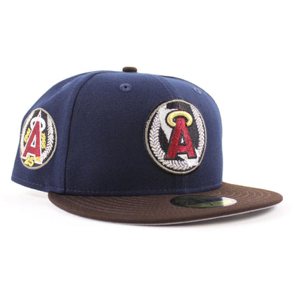 California Angels 25th Anniversary New Era 59Fifty Fitted Hat (OceanSide Burnt Wood Gray UNDER BRIM)