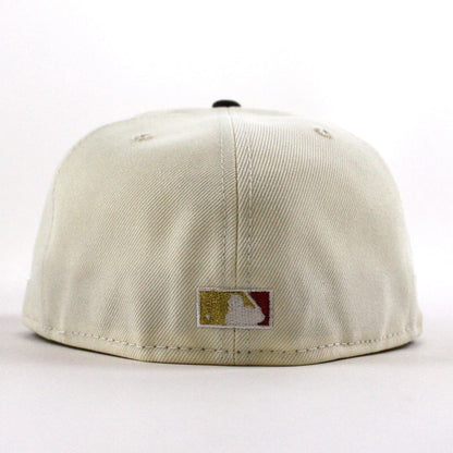 Cervecros-Milwaukee Brewers 40TH New Era 59Fifty Fitted Hat (Chrome White Graphite Gray Under Brim)