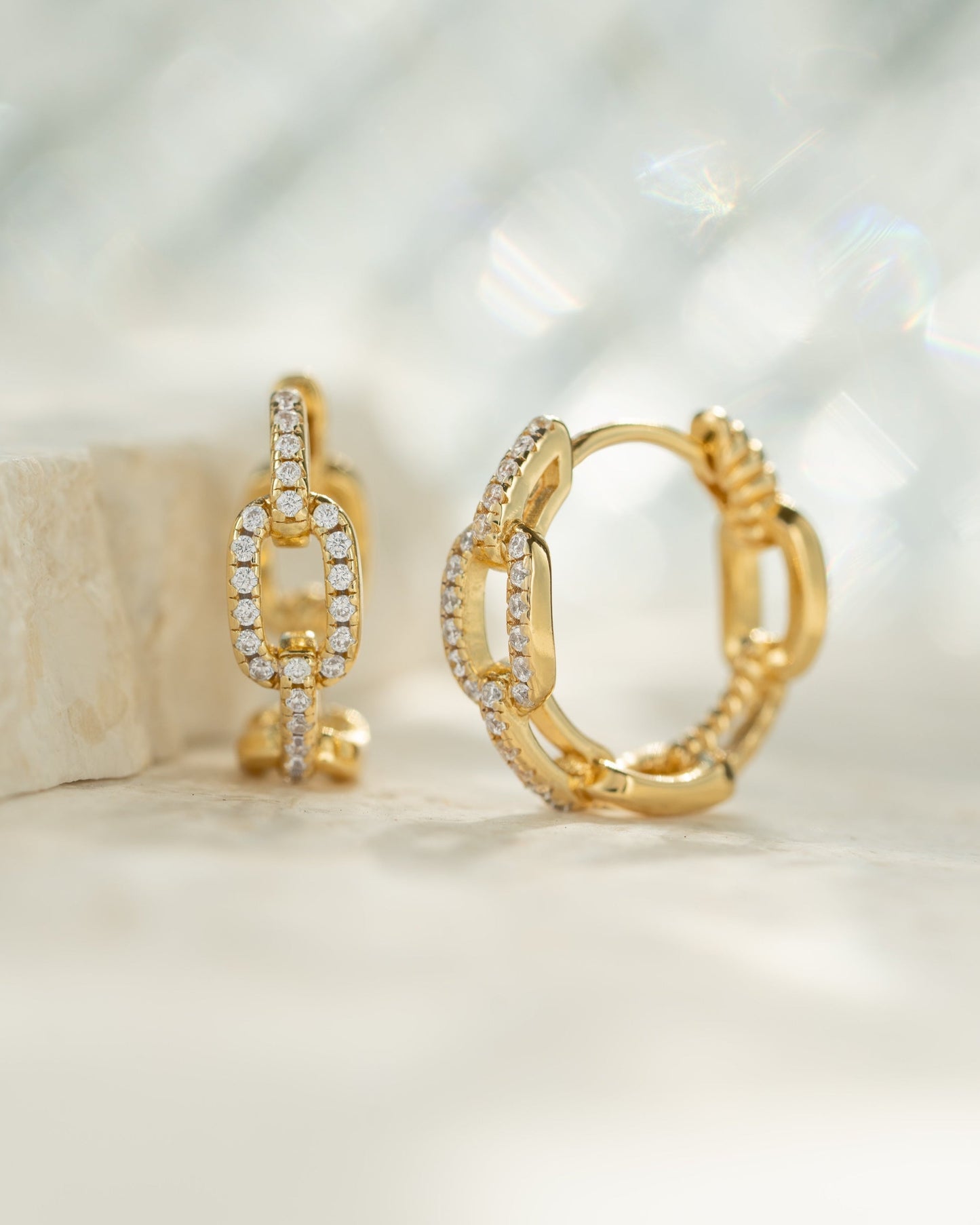 Small Chain Link Hoops