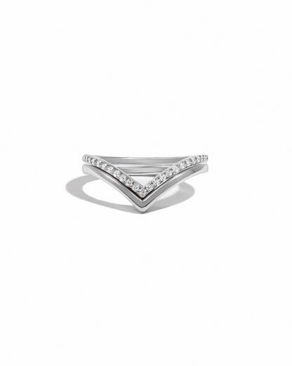 Chevron Ring Set