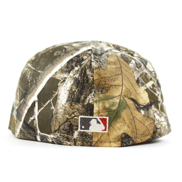 Chicago Cubs 1908 World Series New Era 59Fifty Fitted Hat (RealTree Camo Black Scarlet Red Under Brim)
