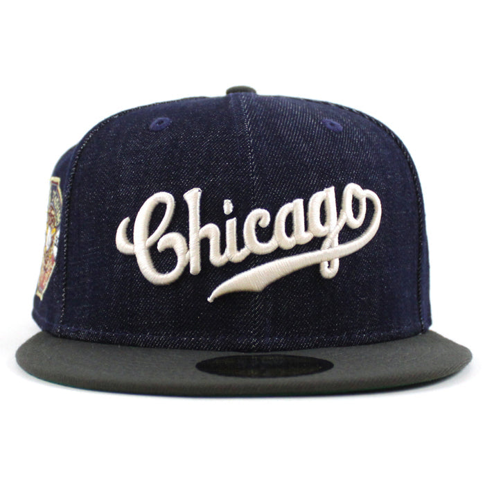 Chicago Cubs 1932 World Series New Era 59Fifty Fitted Hat (Navy Dark Gray Green Under Brim)