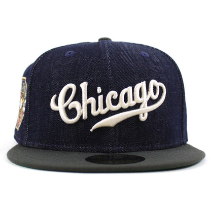 Chicago Cubs 1932 World Series New Era 59Fifty Fitted Hat (Navy Dark Gray Green Under Brim)