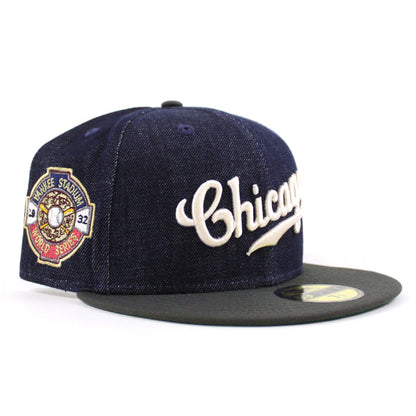 Chicago Cubs 1932 World Series New Era 59Fifty Fitted Hat (Navy Dark Gray Green Under Brim)