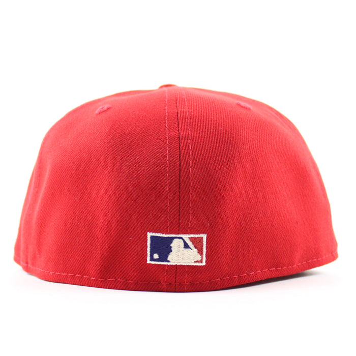 Chicago Cubs 1932 World Series New Era 59Fifty Fitted Hat (Scarlet Red Green Under Brim)