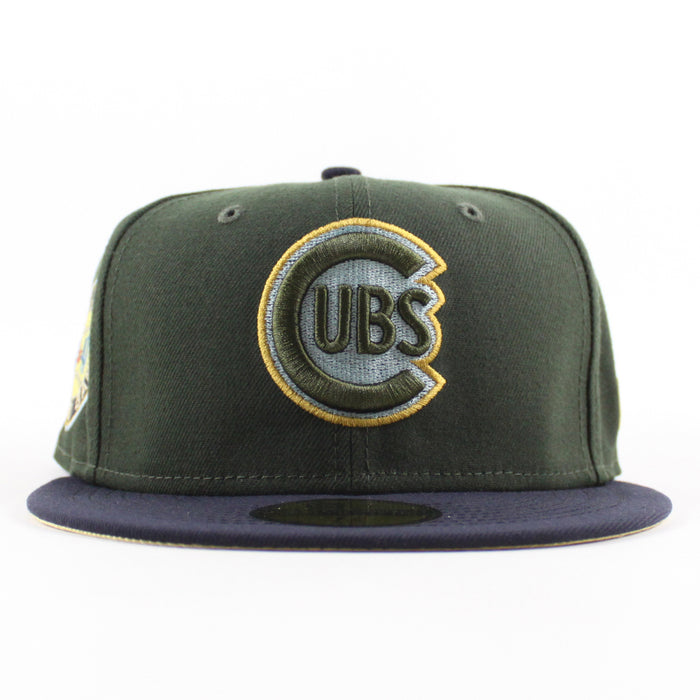 Chicago Cubs 1947 All Star Game New Era 59Fifty Fitted Hat (DARK SEAWEED NAVY MET GOLD Under Brim)