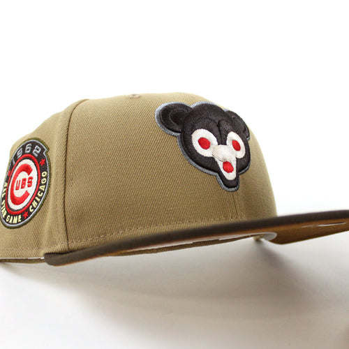 Chicago Cubs 1962 All Star Game New Era 59Fifty Fitted Hat (Khaki Walnut Peanut Under Brim)