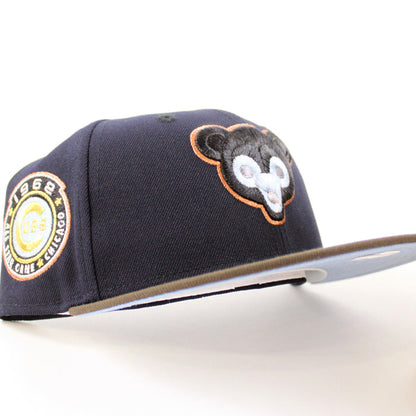 Chicago Cubs 1962 All Star Game New Era 59Fifty Fitted Hat (Navy Walnut Birdseye Under Brim)