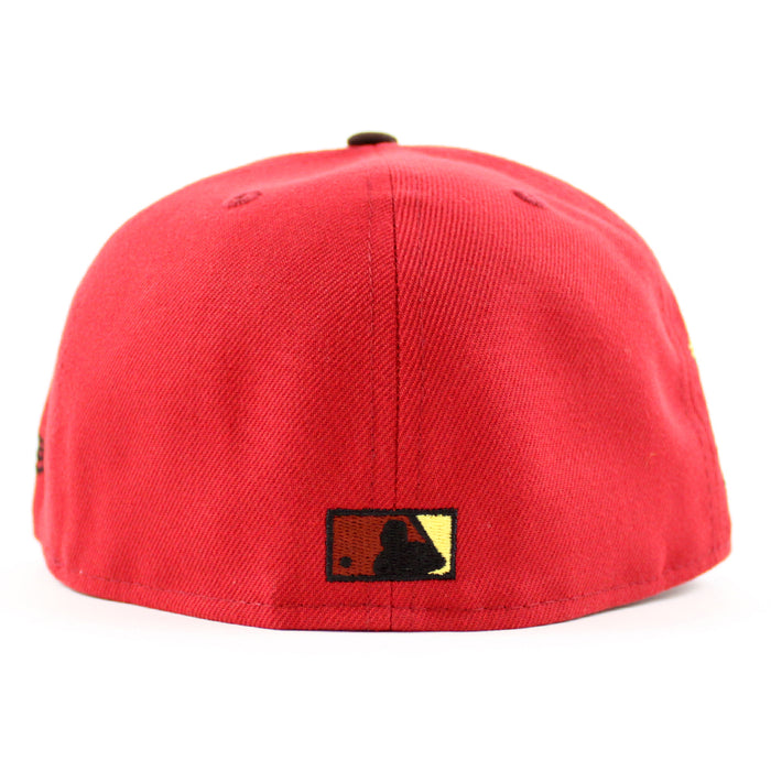 Chicago Cubs All Star Game90 New Era 59Fifty Fitted Hat (Pinot Red Burnt Wood Gray Under Brim)