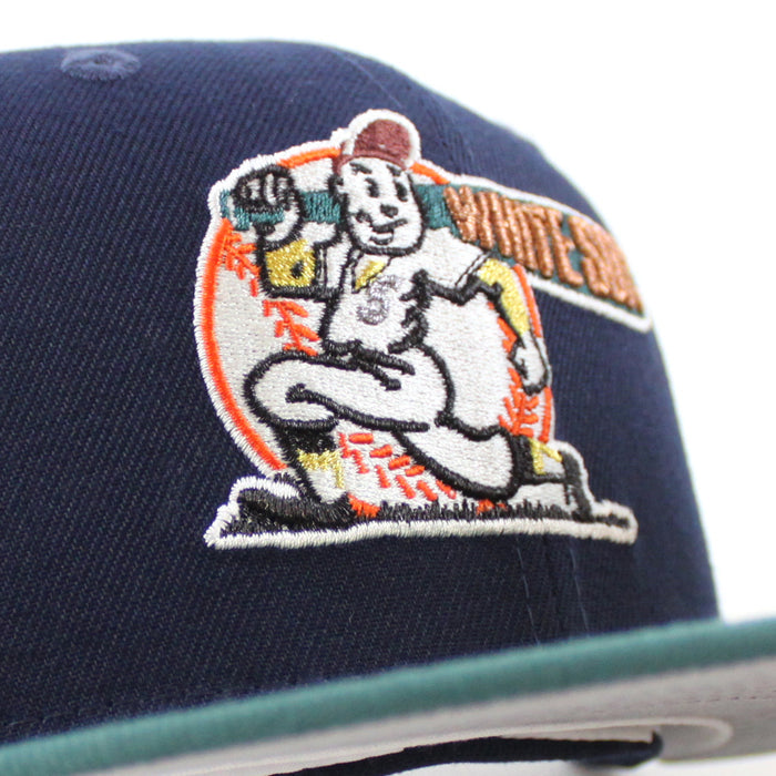 Chicago White Sox 75 Years COMISKEY PARK New Era Fitted 59Fifty Hat (OceanSide Pine Gray Under Brim)