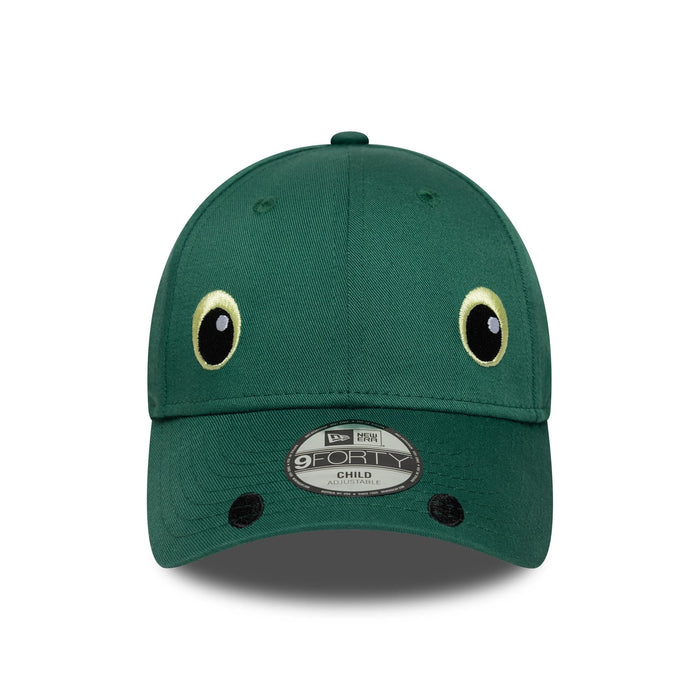 This is a Child New Era Face Green 9FORTY Adjustable Cap 3