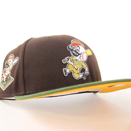 Cincinnati Reds 1953 All Star Game New Era 59Fifty Fitted Hat (Black Dark Olive Yellow Under Brim)