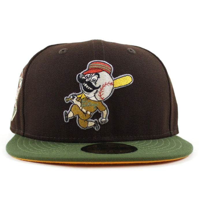 Cincinnati Reds 1953 All Star Game New Era 59Fifty Fitted Hat (Black Dark Olive Yellow Under Brim)