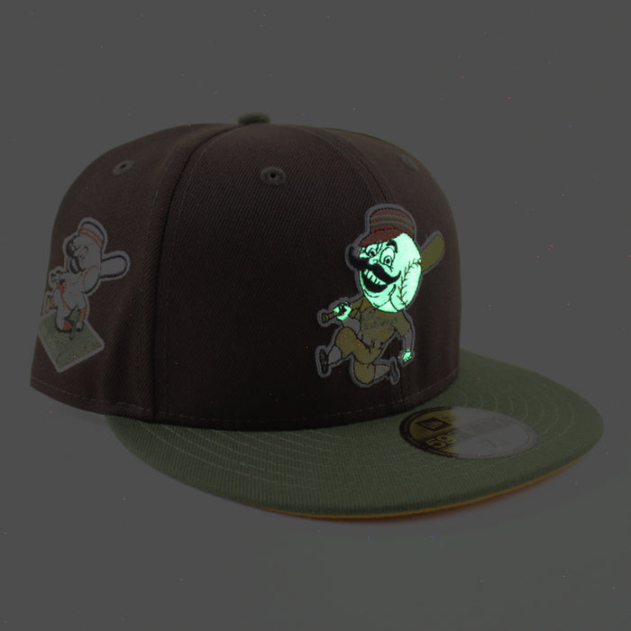 Cincinnati Reds 1953 All Star Game New Era 59Fifty Fitted Hat (Black Dark Olive Yellow Under Brim)
