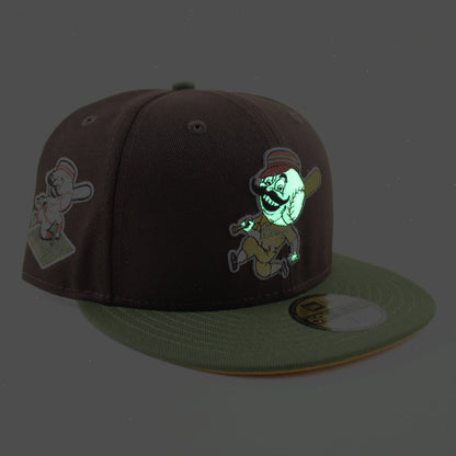 Cincinnati Reds 1953 All Star Game New Era 59Fifty Fitted Hat (Black Dark Olive Yellow Under Brim)
