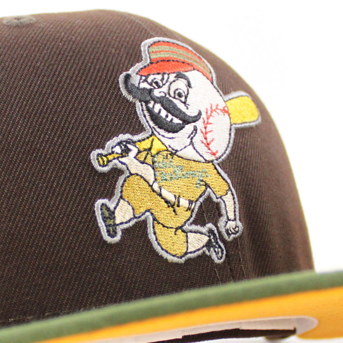 Cincinnati Reds 1953 All Star Game New Era 59Fifty Fitted Hat (Black Dark Olive Yellow Under Brim)
