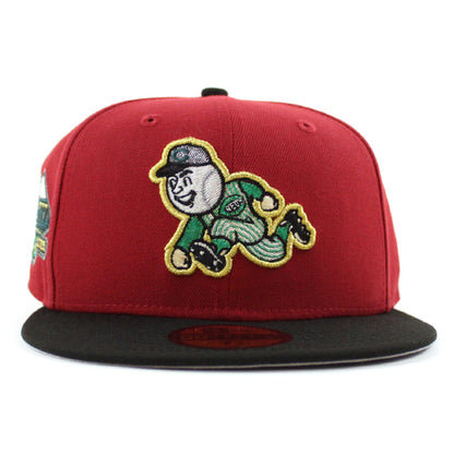 Cincinnati Reds 1970-2002 Stadium Patch New Era 59Fifty Fitted Hat (Glow in the Dark Red Black Gray Under Brim)