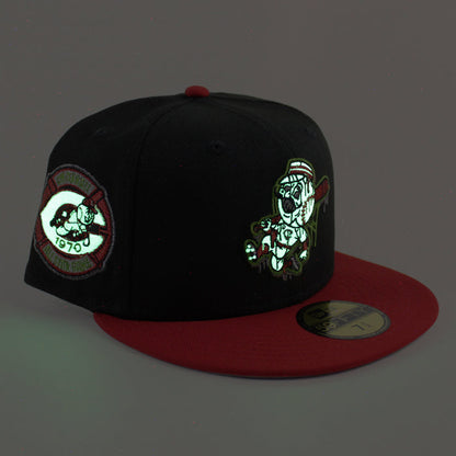 Cincinnati Reds 1970 All Star Game New Era 59Fifty Fitted Hat (Black Scarlet Red Gray Under Brim)