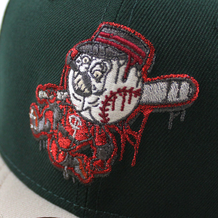 Cincinnati Reds 1970 All Star Game New Era 59Fifty Fitted Hat (Drip logo Dark Green Stone Red Under Brim)