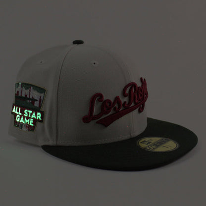 Cincinnati Reds 2014 All Star Game New Era 59Fifty Fitted Hat (Stone SeaWeed Green Pinot Red Under Brim)