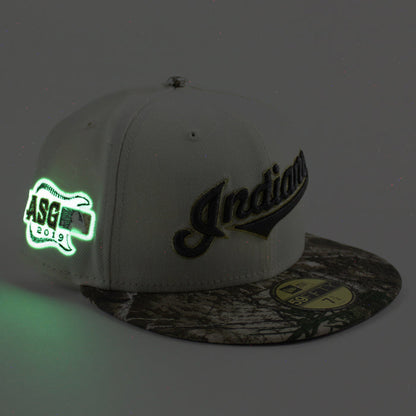 Cleveland Indians 2019 All Star Game New Era 59Fifty Fitted Hat (Chrome White RealTree Gray Under Brim)