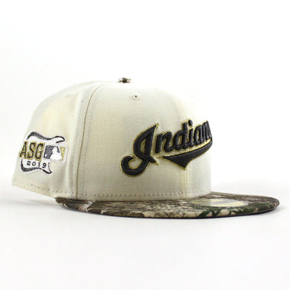 Cleveland Indians 2019 All Star Game New Era 59Fifty Fitted Hat (Chrome White RealTree Gray Under Brim)