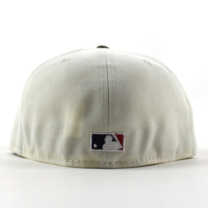 Cleveland Indians DeathNote Indians Patch New Era 59Fifty Fitted Hat (Chrome White Navy Gray Under Brim)