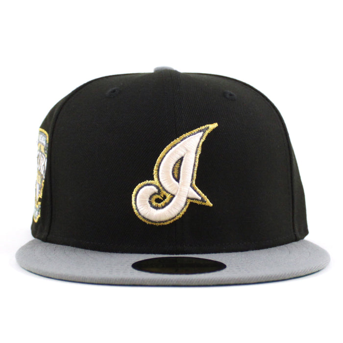 Cleveland Indians Jacobs Field New Era 59Fifty Fitted Hat (Black, Misty Morning Green Under Brim)